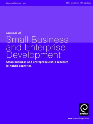 cover image of Journal of Small Business and Enterprise Development, Volume 10, Issue 4
